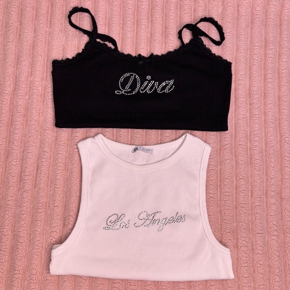 Zara Tops - Set Of Two Tank Tops Size Large